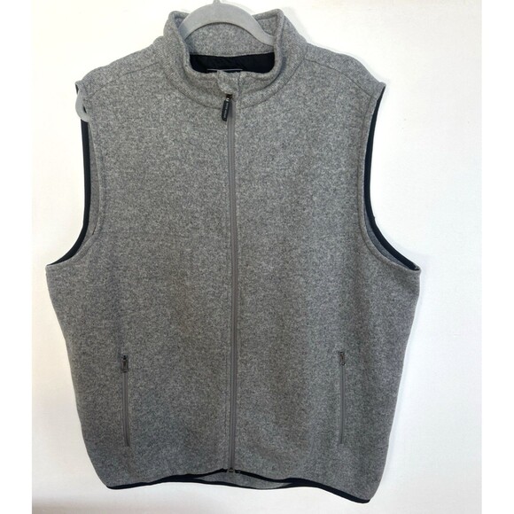 Peter Millar Other - Peter Millar Fleece Vest Men's Gray Full Zip Element E4 Warmth Golf Size XL